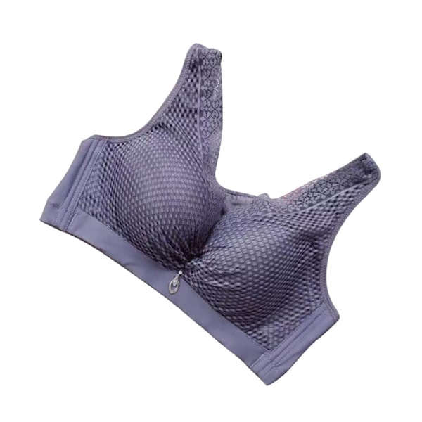 Trådlös BH Dam Andas Push Up Bralette Girl Lace Mesh blue 36/80