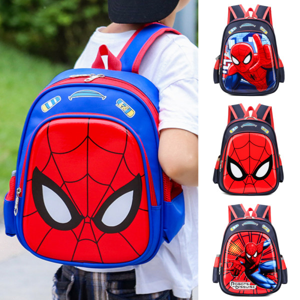 Kids Boy Spiderman Ryggsäck xel Skolväskor Casual ryggsäck A