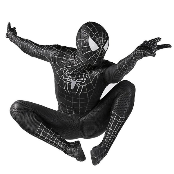 Black Venom 2 Spiderman Jumpsuit Spider-man Body Cosplay Kostume Voksen/Børn 130