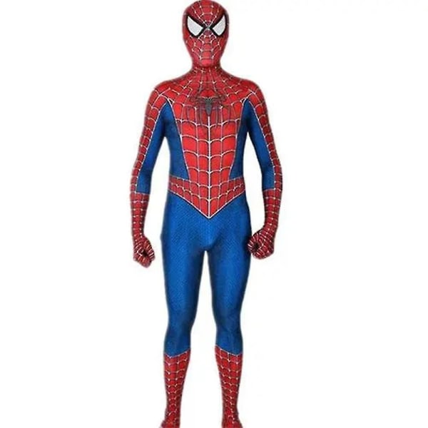 Spiderman Cosplay Kostym Fancy Dress Jumpsuit Karnevalsfest för barn Pojke 3-12 år 4-5 Years