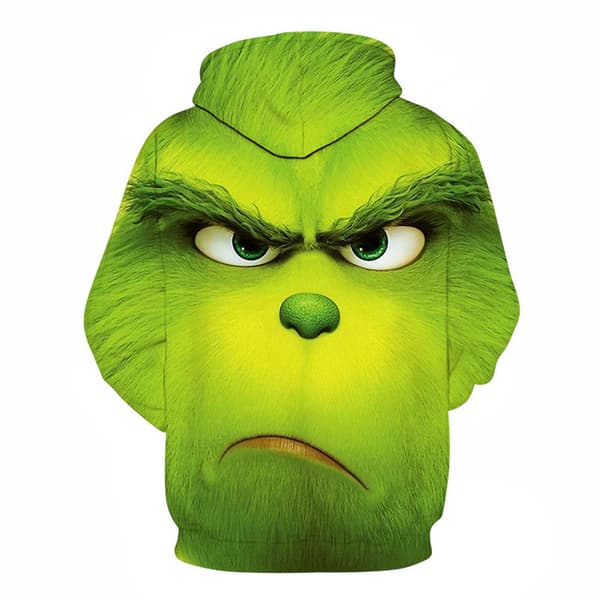 Børne The Grinch's Hættetrøjer Sweatshirt Pullover Hættetrøje Gave A 140cm