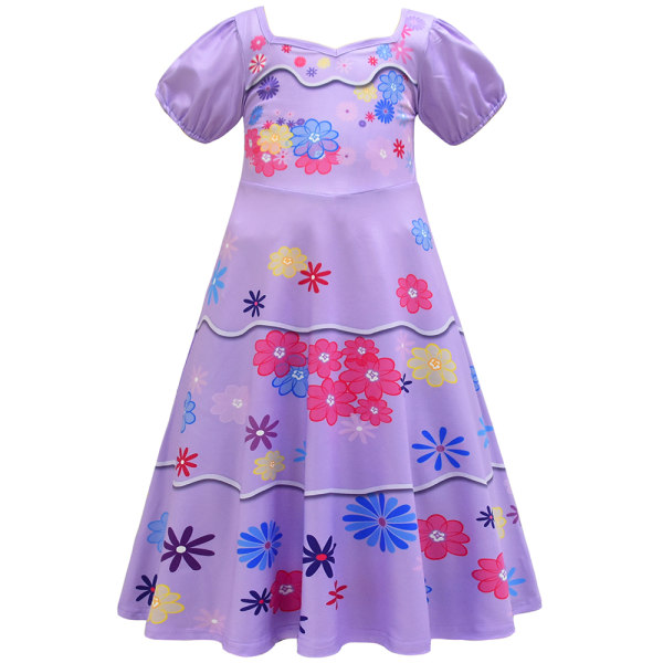 Kid Mirabel Klänning Isabela Madrigal Cosplay Costume olores Klänning Z D 7-8Years
