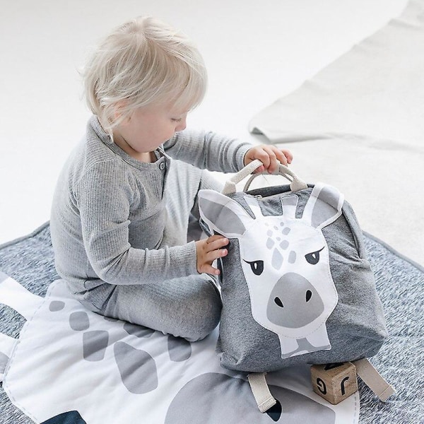 Lasten reppu Taaperoiden Lasten koululaukku Reppu vauvoille Söpö koululaukku Poika Tyttö Kevyt laukku Kani Butterfly Lion Bag Ns2 grey elephant