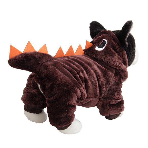 Yesbay Haoween Pet Dog Vap-hettegenserkjeder Søt dinosaurfest Cospay-kostyme, lysegrønn coffee l