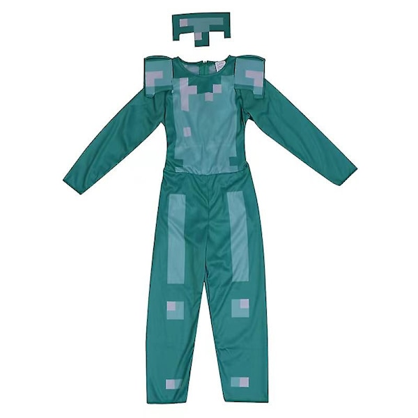 Halloween Robloxing Fancy Kostymer Barn Spandex Kläder För Barn Kostym Mask Flickor Pojkar Jul Body Skräck Cosplay Set  5T(120) MinecrafteEr 6T(130)