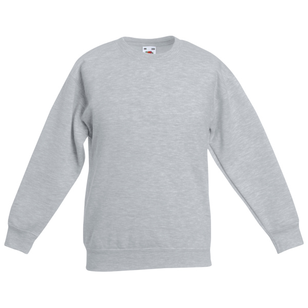 Fruit Of The Loom Kids Unisex Klassisk 80/20 Set-In Sweatshirt ( Heather Grey 3-4