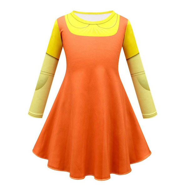 Uusi kalmaripeli Cosplay vaatenaamio lasten/aikuisten cosplay-asut Adult dress&mask (M)