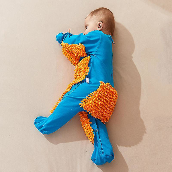 Jumpsuit Mopp Set Baby Crawler Jumpsuit Bomull