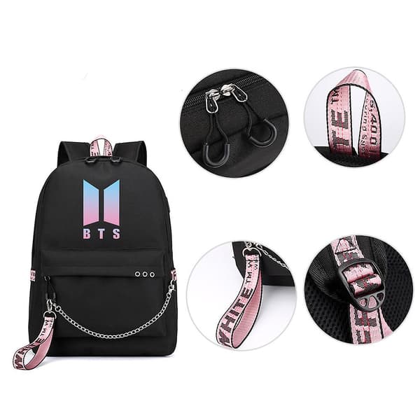 Bts ryggsekk Søt USB Color-26