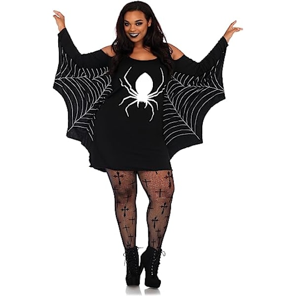 1 stk. Dame Casual Halloween langærmet skjortekjole, Cosplay