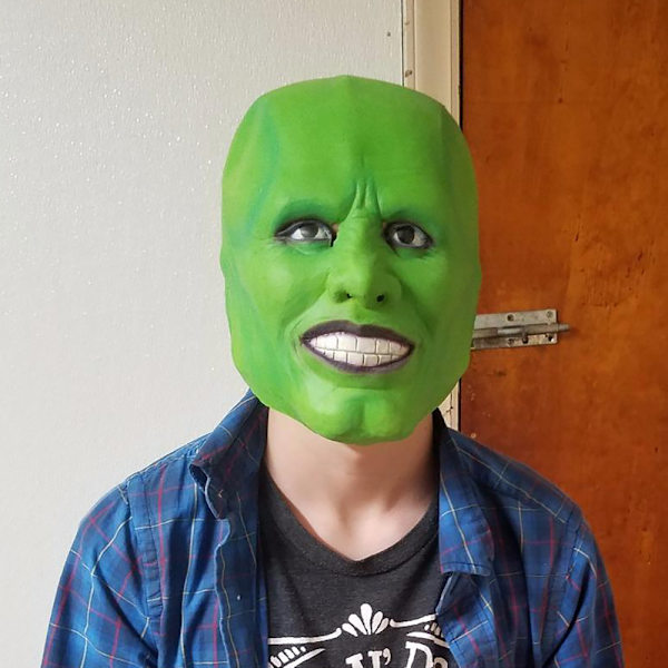 Deluxe Green Mask Latex Full Head Jim Carrey Fancy Halloween