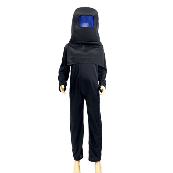 Blandt os Cosplay Kostume Halloween Jumpsuit Børn Børn Dreng Pige Fancy Dress Up Uge Legetøj Black 8-10Years