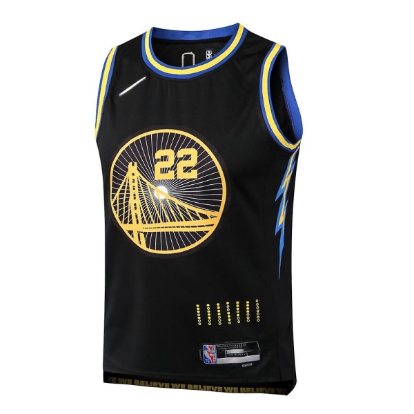 L064# Nba 22/23 Warriors Black No.11 Jersey Adult Set XXL