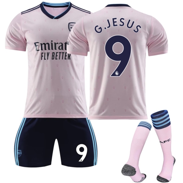 G.JESUS ​​​​9# Jersey Away 22-23 Arsenal Fotball T-skjorter Trikotsett 2XL