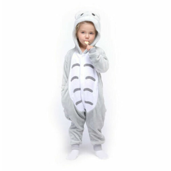 Djurpyjama Kigurumi Nattkläder Kostymer Vuxen Jumpsuit -asu #2 Totoro kids L(8-9Y)