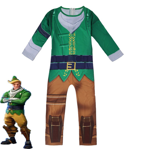 Barn Pojkar Jumpsuit Halloween Julfest ELF Cosplay Kostym 140cm