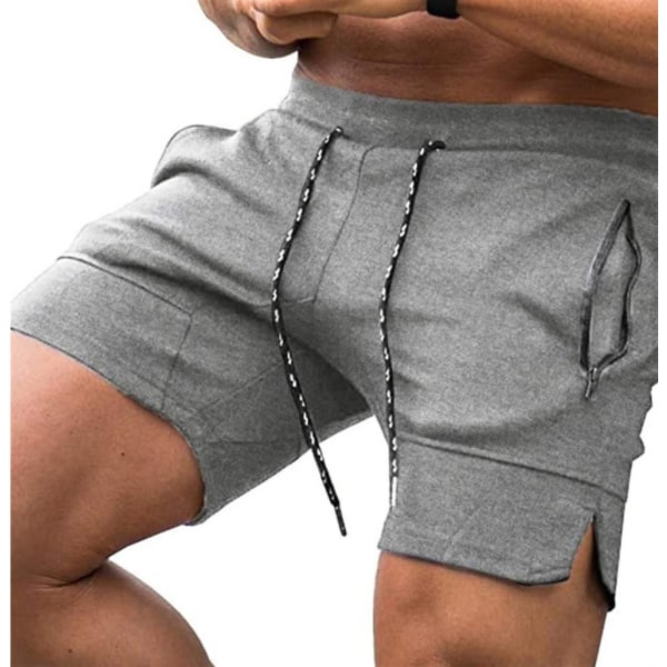 Herrshorts med dragkedjefickor för män i flera färger Light gray M