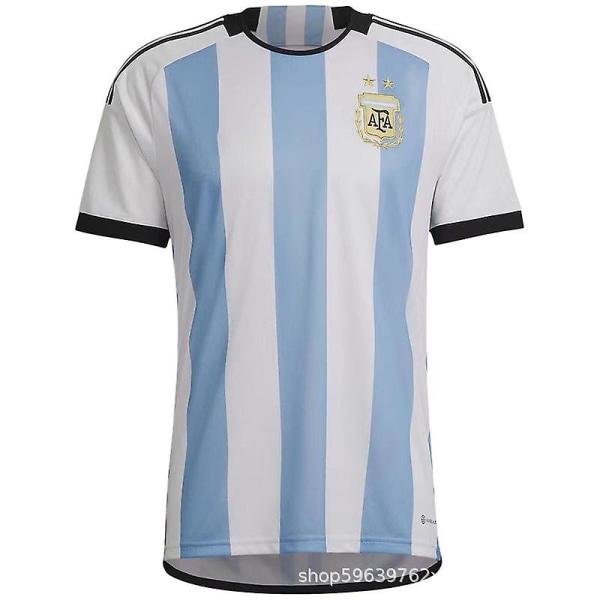 World Cup Argentina lagtrøye fotball T-skjorte voksne gutter M blue