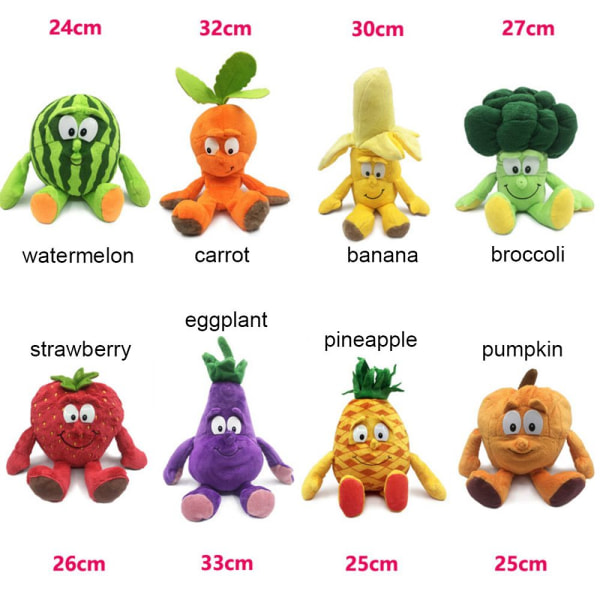 25cm Frukt Plysj Dukke Grønnsak Leketøy 25CMPINAAPPLE ANANAS 25cmpineapple