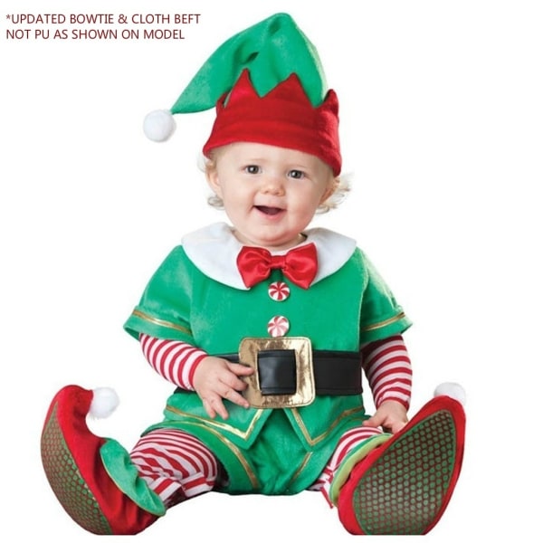 Baby Gutter Jenter Halloween Julekostyme Cosplay Customes rød 130 (For høyde 126-135cm) green 100 (For height 96-105cm)