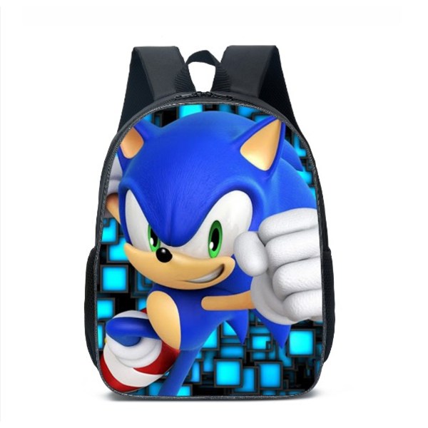 Maaginen Hedgehog Sonic -reppu pojille, tytöille, eläinten koululaukku C