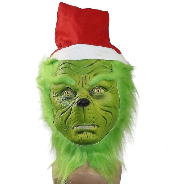 Masken af ​​Grinch, julens grønhåriga monster