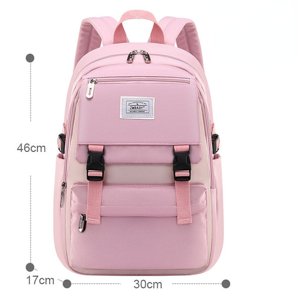 Barn Barn Ryggsäck Skolväska för toddler 6-12 år Lättviktig Casual pojkar och flickor Pink