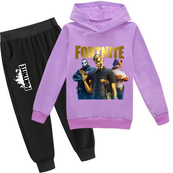 Fortnite Kids Drenge Casual Hoodie+Pants Suit Træningsdragt 3 100cm