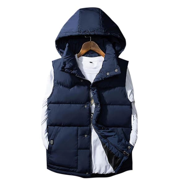 Vadderad väst ärmlös herrjacka Navy XS