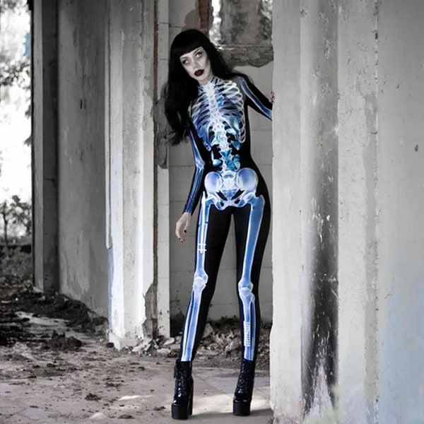 halloween skelet kostumer, cosplay kostumer