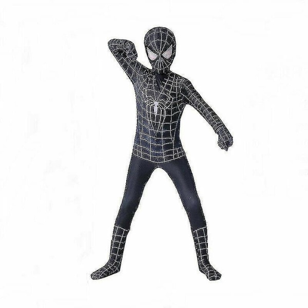 Spiderman kostume til børn Black spiderman 11-12 Years