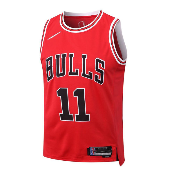 L073# Nba 22/23 Bulls Red No.11 Hihaton Jersey Set XL