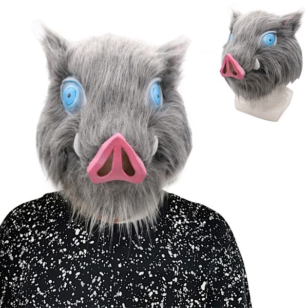Anime Demon Slayer Mizuhira Inosuke Halloween Mask Cosplay Rekvisiitta