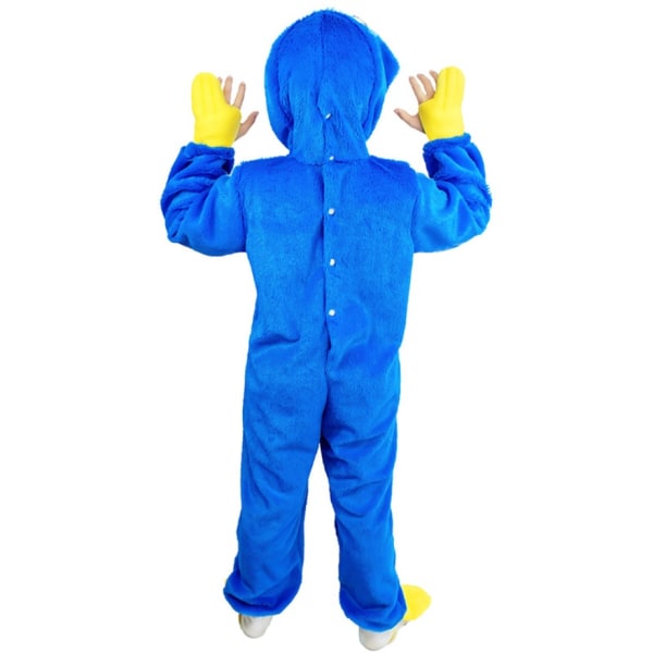 Huggy Wuggy Kostume Poppy Playtime Suit Børnekostume Blue L(130)