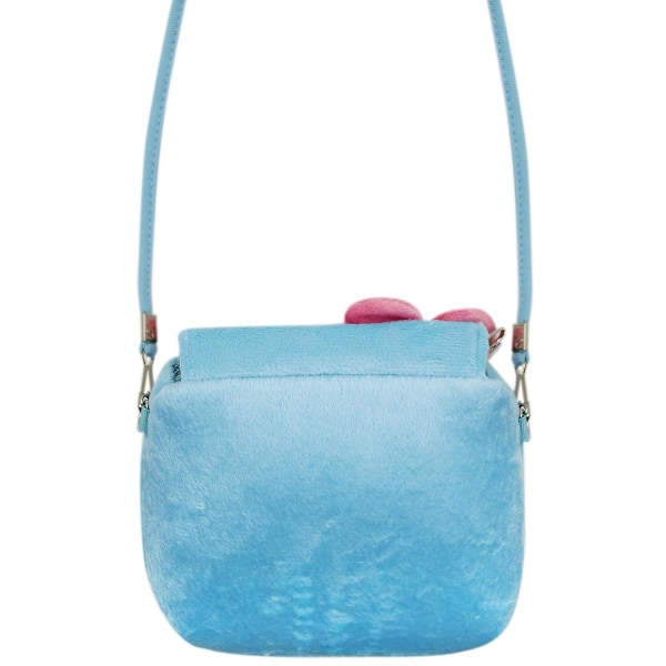 Lille pige Fashion Flower Messenger Skuldertaske Plys Blue