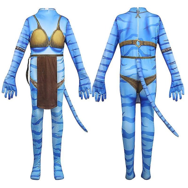 Halloween Cosplay kostume 3d stil bodysuit til børn style 2 140