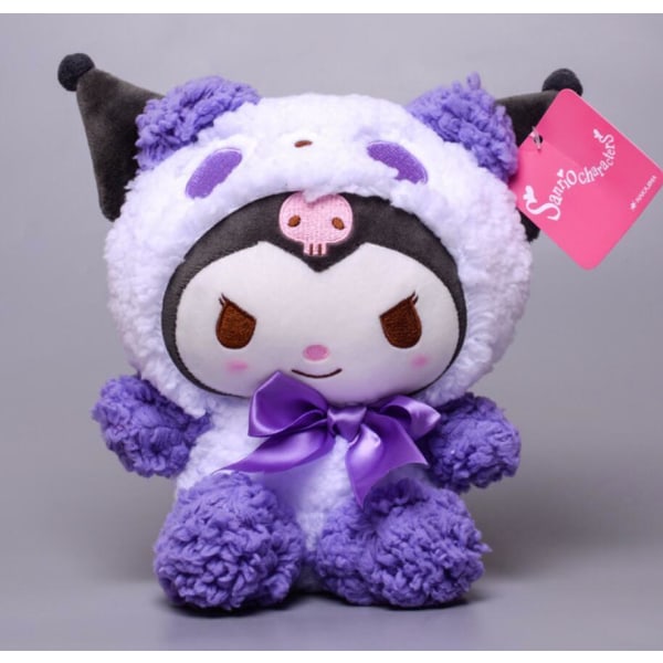 1 kpl Kuromi Winter Soft Cosplay Fuzzy Pehmo Doll Dolls -kartonki