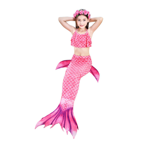 1 stk Børn Piger Havfruehale Svømning Havfrue Kostume Cosplay Ch