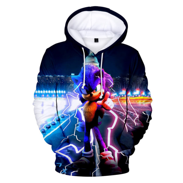 oys Sonic The Hedgehog Sport Casual Hættetrøje sweatshirt B 150cm