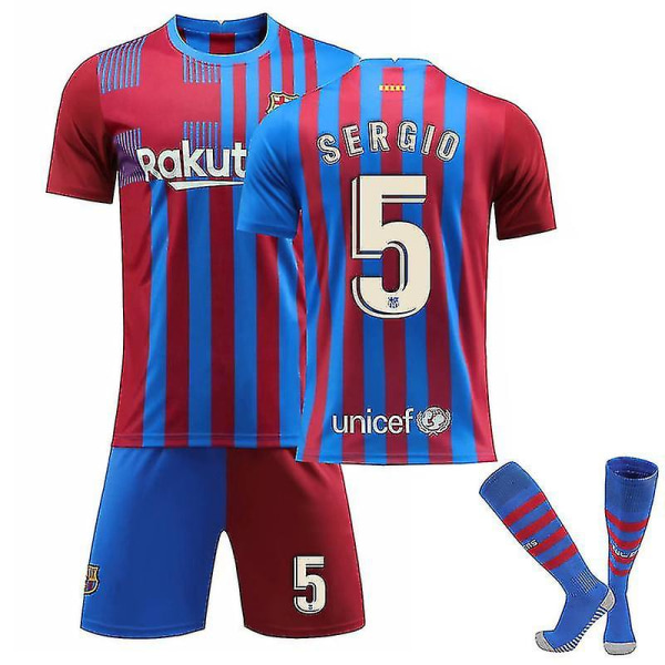 Fc Barcelona hemmatröja säsongen 2021-22 SERGIO For Kids 22 (120-130cm)