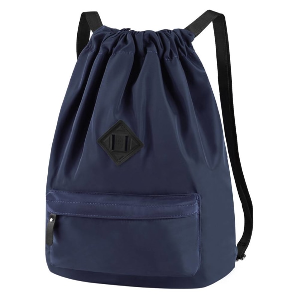 String Kiristysnyöri Reppu Gym Bag School Sports Blue