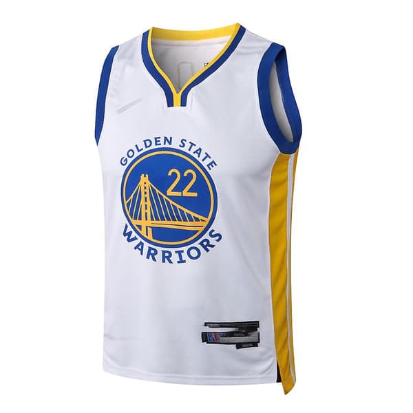 070# Nba 22/23 Warriors White No.22 Jersey Vuxen Set L