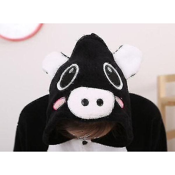 Halloween Unisex Onesie Kigurumi Fancy Dress Kostyme Hettegensere Pyjamas Sleep Wear-9-1 - Perfet Black Pig Black Pig M for 160-170cm