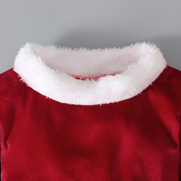 Småbarn Baby Juleantrekk Pullover Flare Bukser Lue 3Piece RED 130