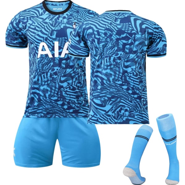 23 New Tottenham Away Jersey Kits T-shirt för barnfotbollsträning SON 7 Unnumbered Kids 18(100-110CM)