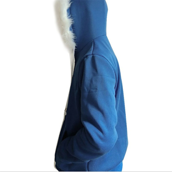 Blue Jacket Pullover Hoodie Sweatshirts Halloween Cosplay 2X L