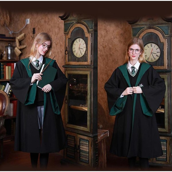 Magic Wizard Harry Potter Cosplay -asuviitta aikuisille lapsille Red XS