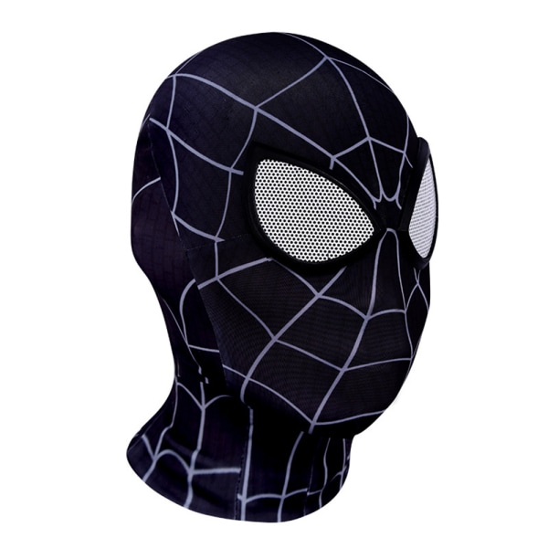Spider Man Cosplay Elastisk huvudbonadsmask Full Face Halloween Black Spider