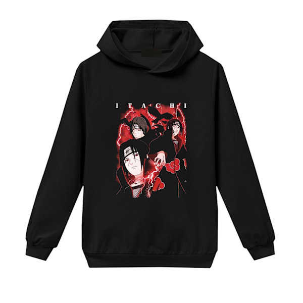 Naruto Hoodie Långärmad Crop Tops för flickor, pojkar