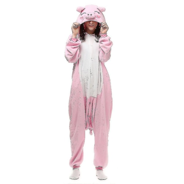 Pink Pig Pyjamas Animal Onesie Unicorn Pyjamas Pegasus Costume Kigurumi Pyjamas Halloween Cosplay M